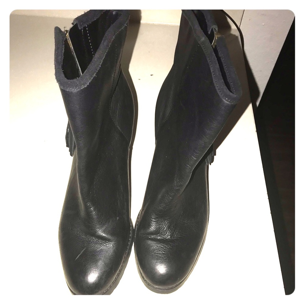 Over the ankle boots genuine leather
